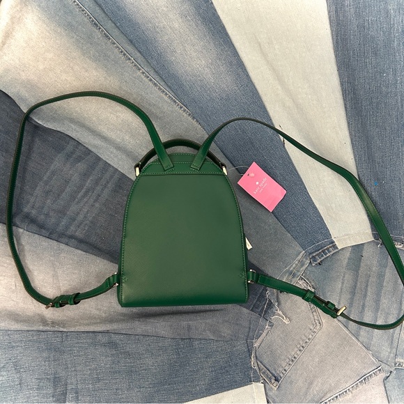 Kate Spade Schuyler Mini Backpack Dark Jade NWT - Picture 3 of 9